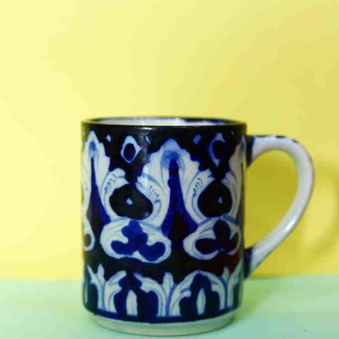Blue Pottery Mug