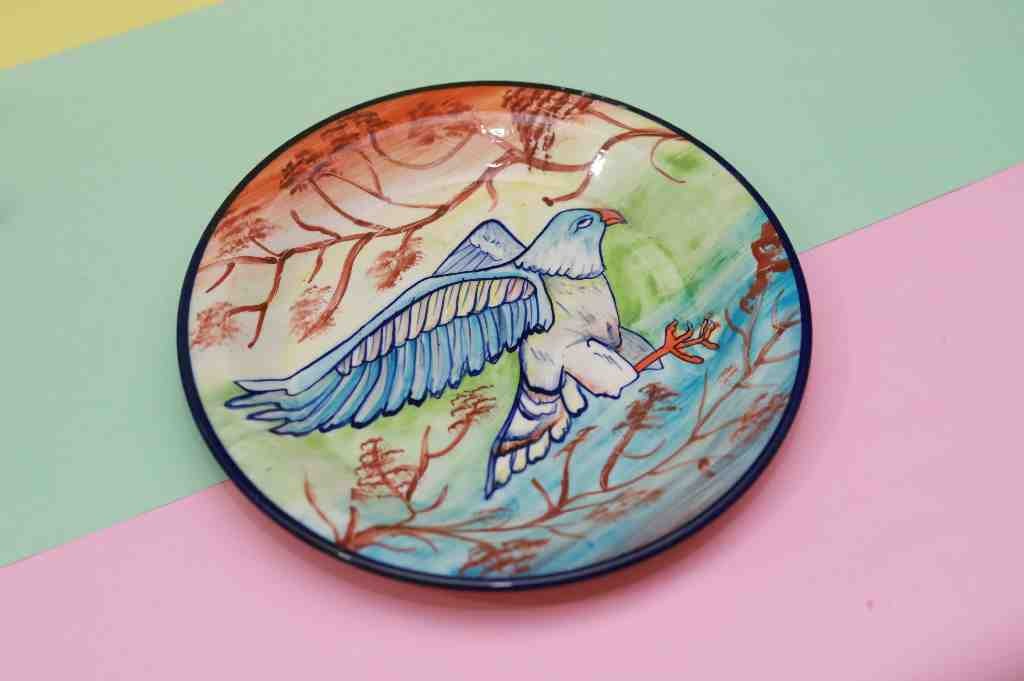 Blue Pottery Plate