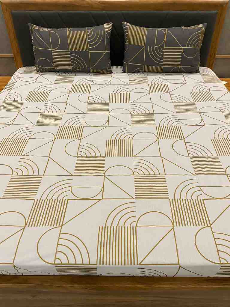 Glitter Print Cotton Bedsheets