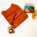 Khobsurat – Orange Stitched Shirt