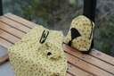 Printed Baby Frock with bag pack