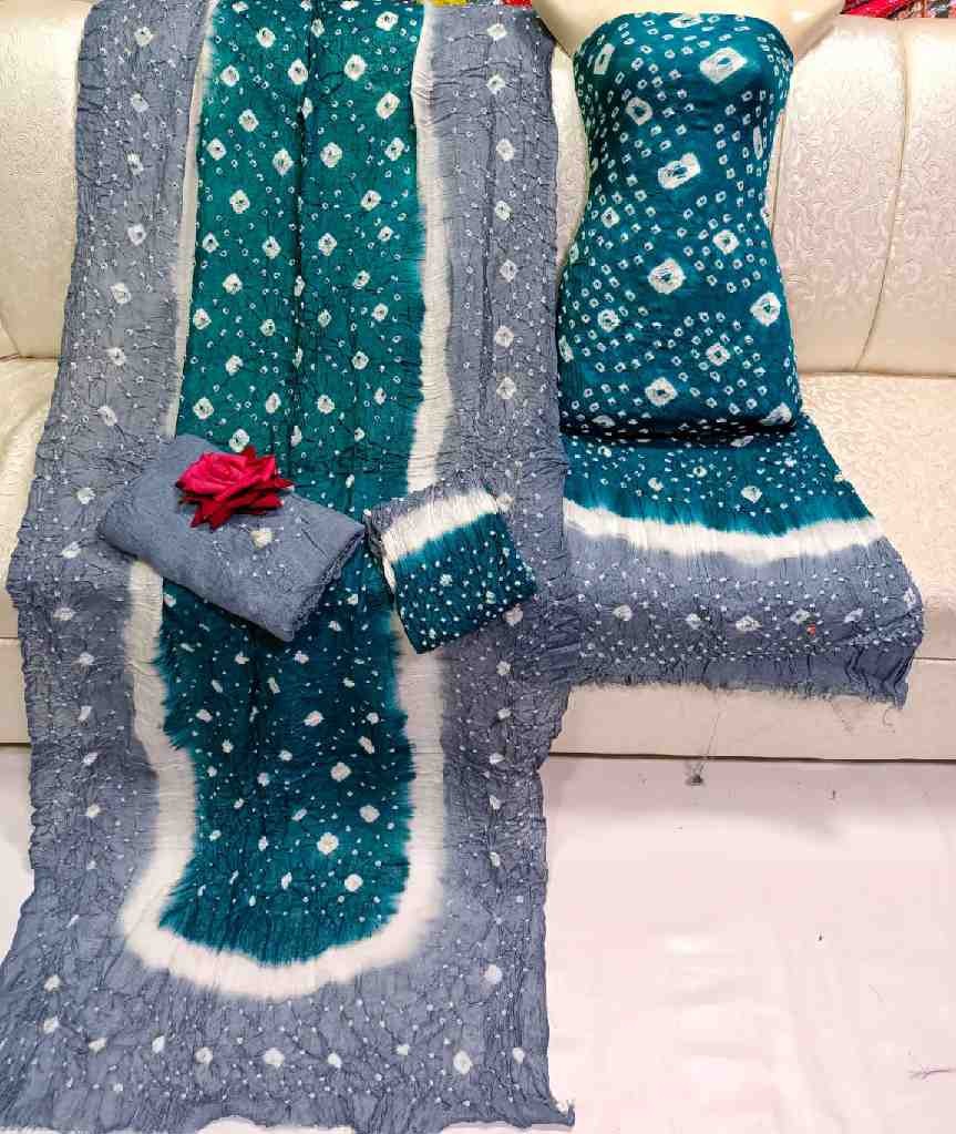 Traditional Handmade Rajasthani Chunri (3-Piece)
