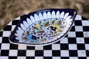 Blue Pottery Salad Dish