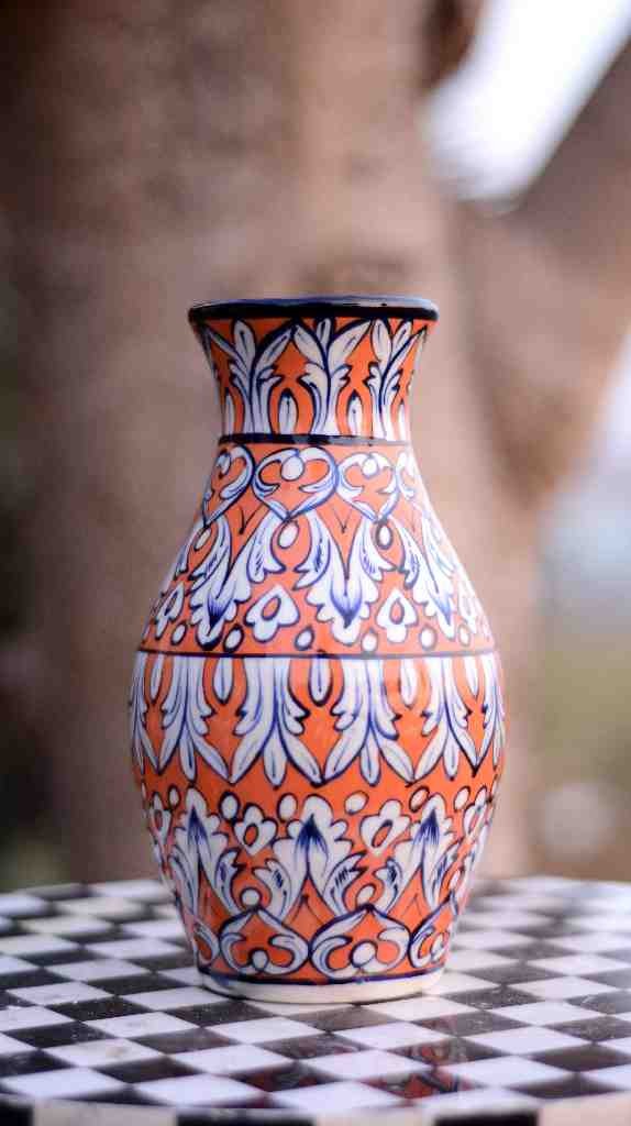 Blue Pottery Medium Vase