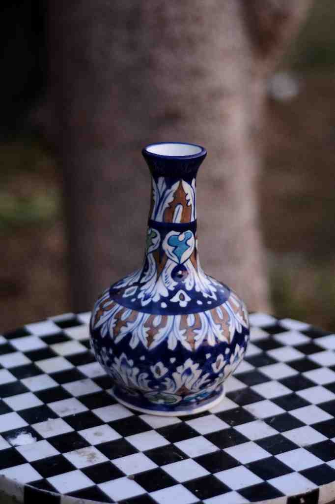 Blue Pottery Surahi