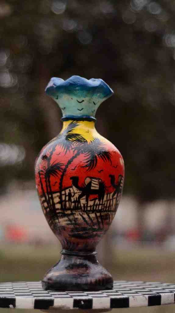 Camel Skin Vase