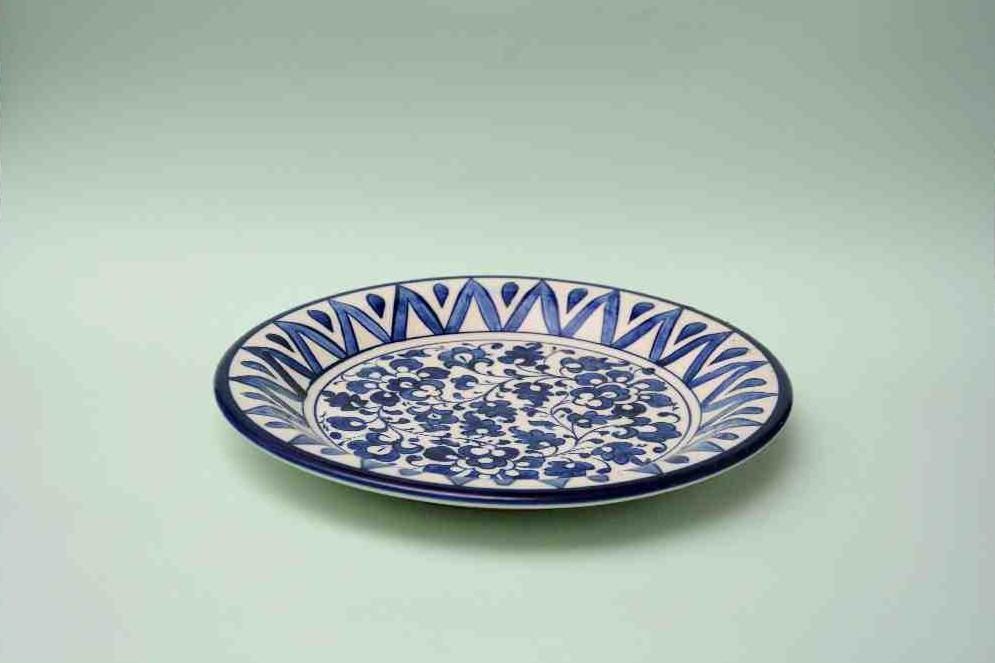 Blue pottery Dinner plate     