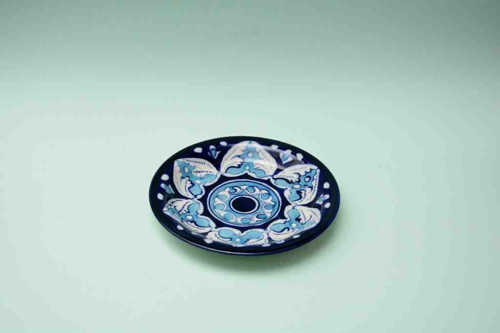 Blue Pottery Saucer Plate