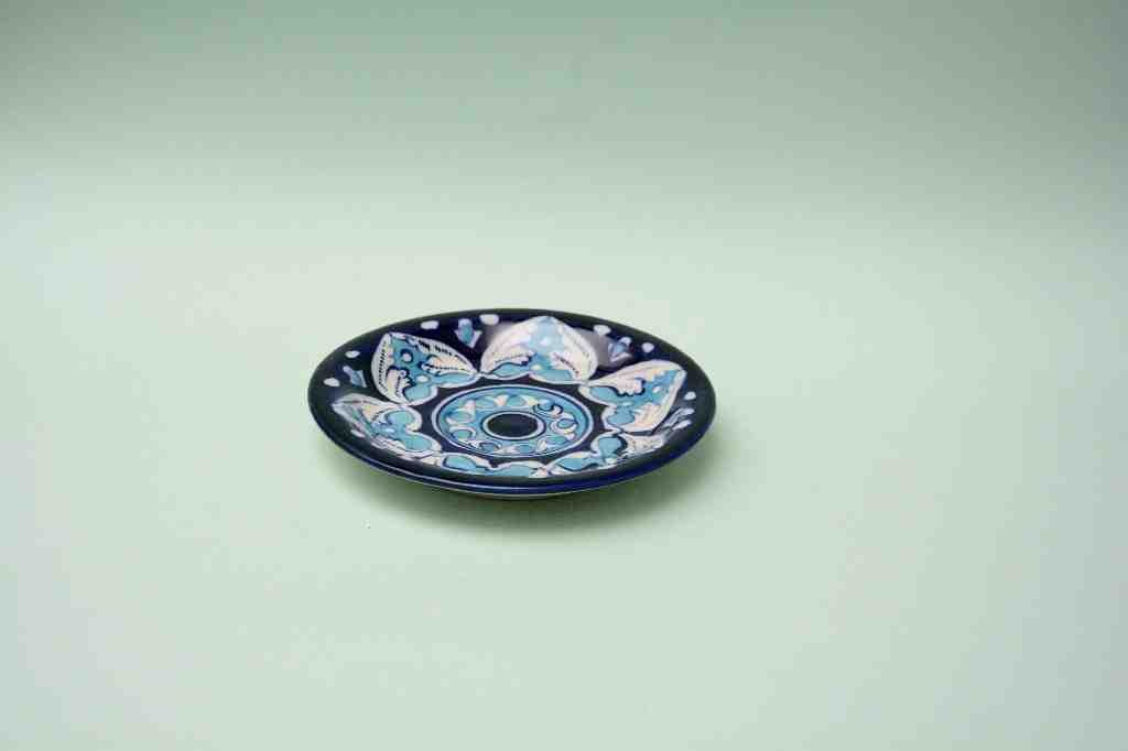 Blue Pottery Saucer Plate