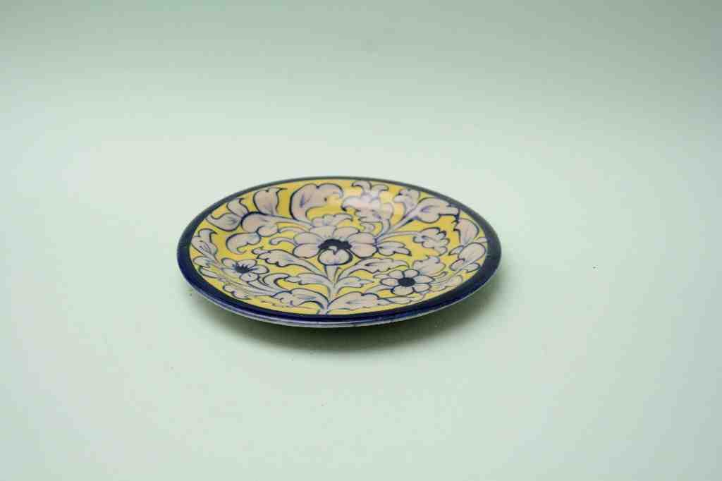 Blue Pottery Saucer Plate