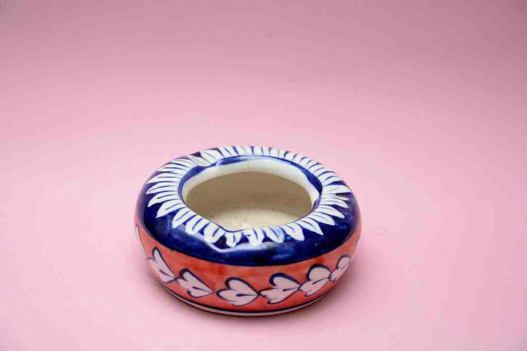 Blue Pottery Ash Tray