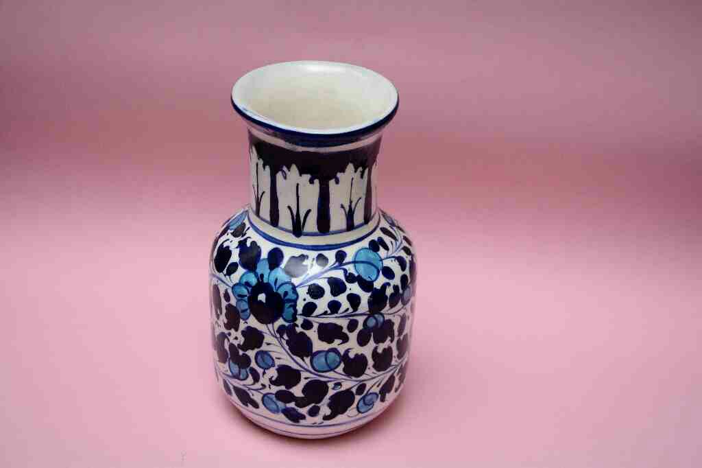 Blue Pottery Medium Flower Vase