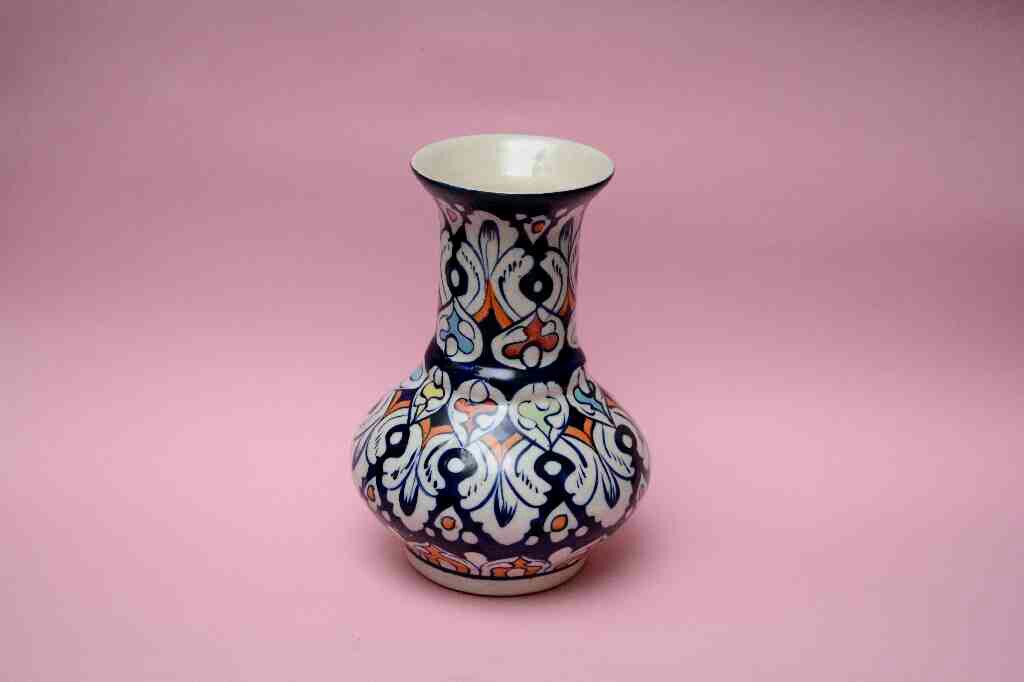 Blue Pottery Medium Flower Vase