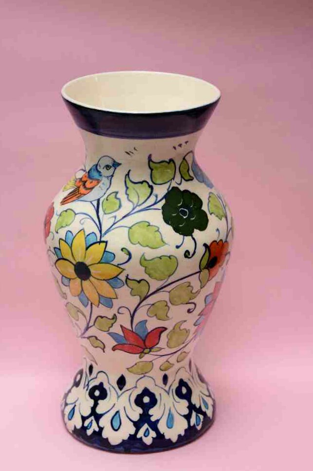 Blue Pottery Flower Vase