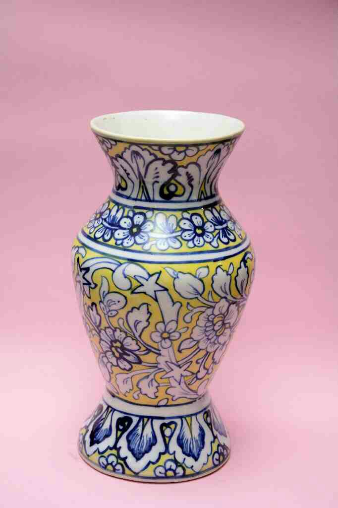 Blue Pottery Flower Vase