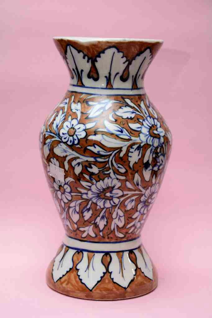 Blue Pottery Flower Vase