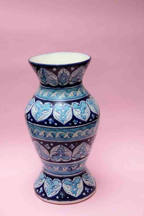 Blue Pottery Flower Vase