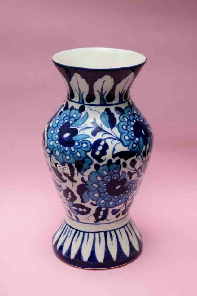 Blue Pottery Flower Vase