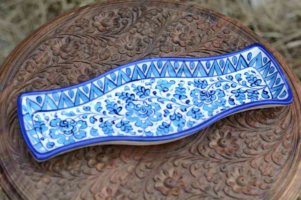 Blue Pottery kabab Dish