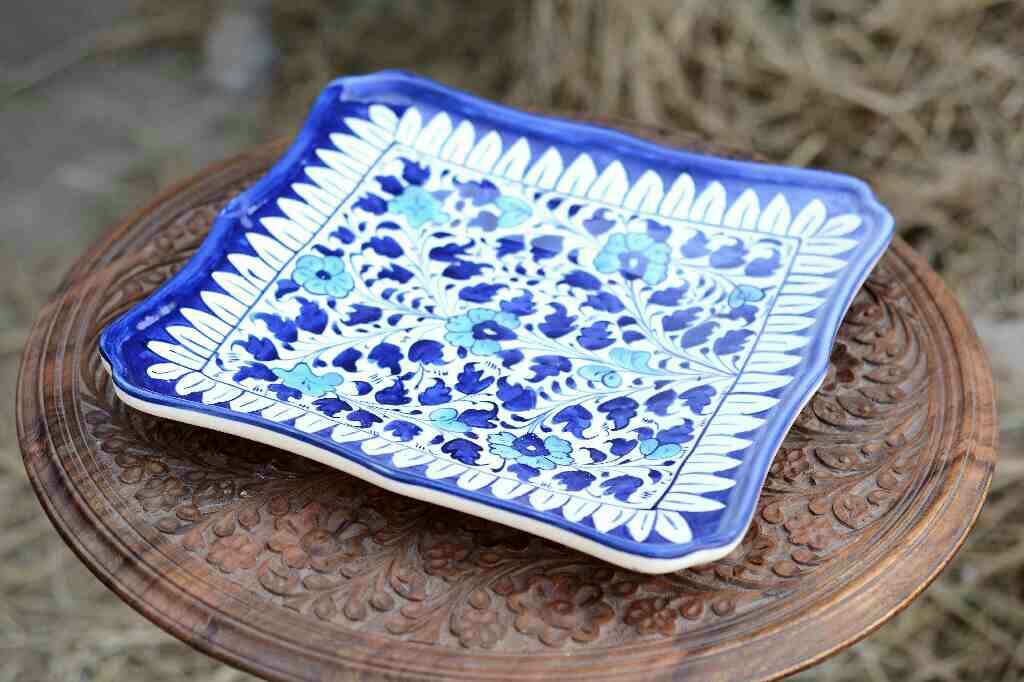 Blue Pottery Medium Dish