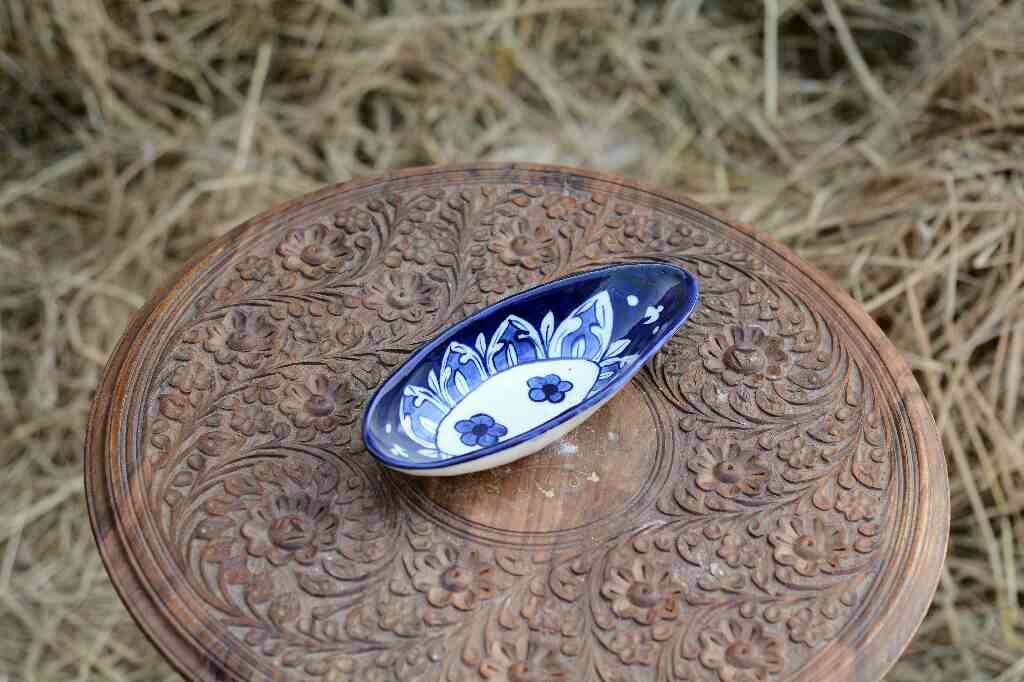 Blue Pottery Small Raita/Dry Fruit Tray