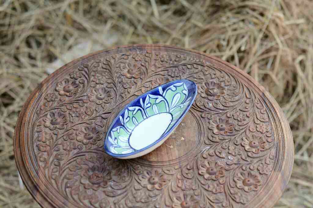 Blue Pottery Small Raita/Dry Fruit Tray