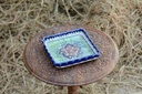 Blue Pottery Square Shape Serving Tray