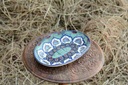 Blue Pottery Oval Shape Rice Tray