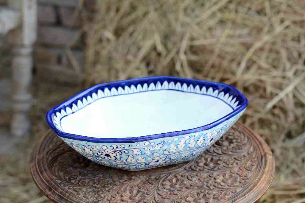 Blue Pottery Deep Bowl