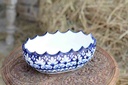 Blue Pottery Fruit Bowl