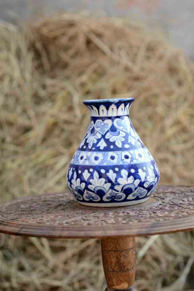 Blue Pottery Vase