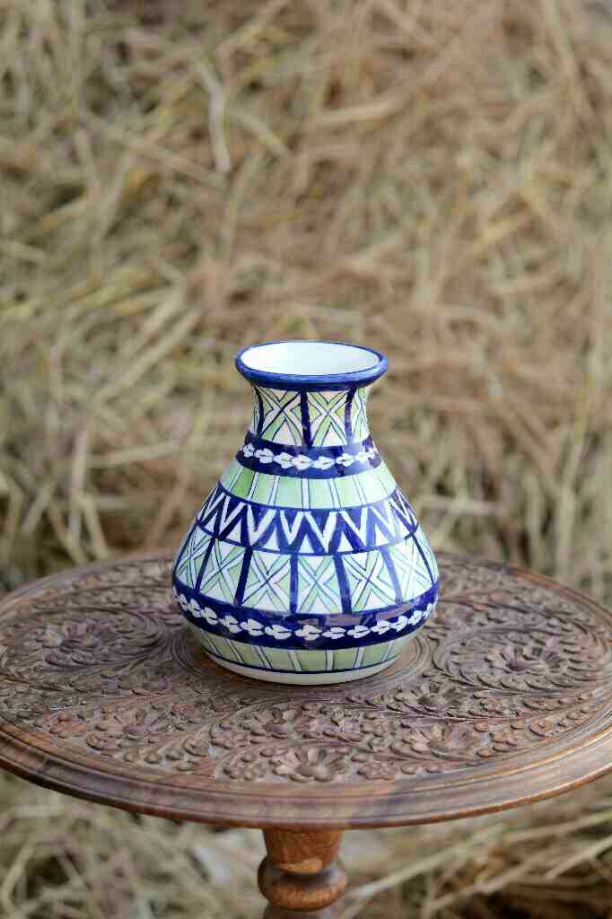 Blue Pottery Vase