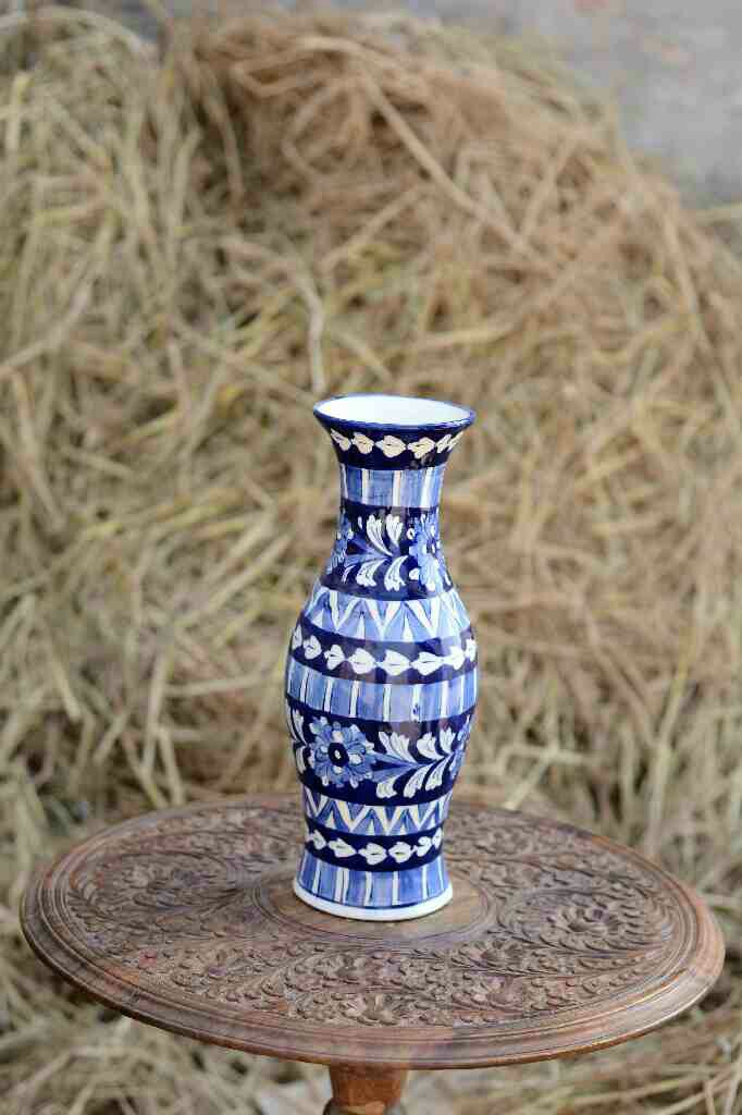 Blue Pottery Vase