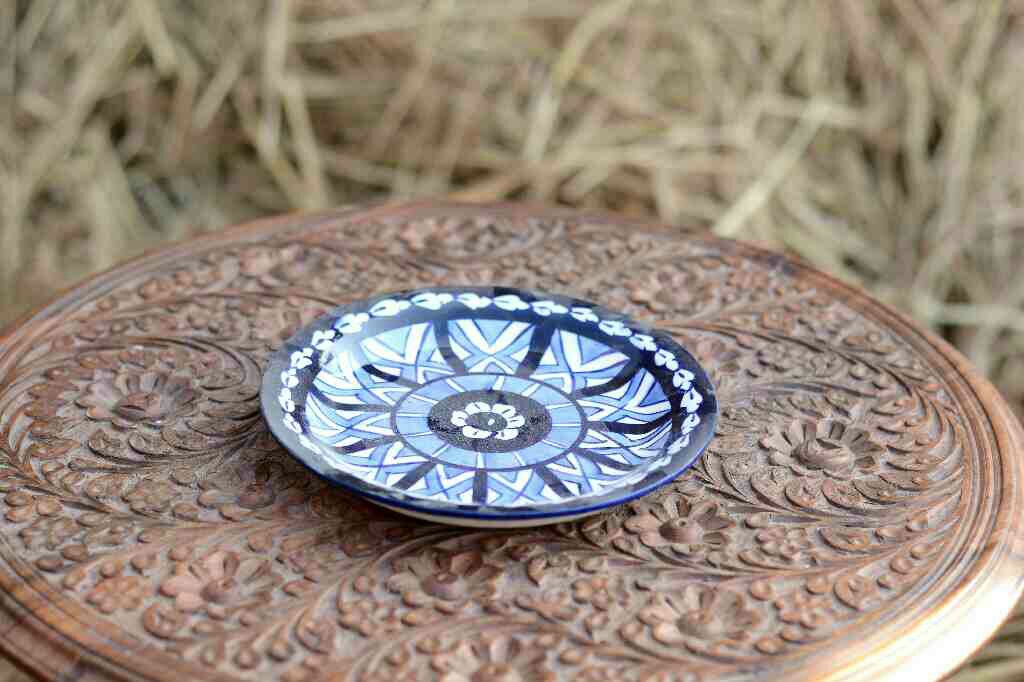 Blue Pottery Quarter Plate