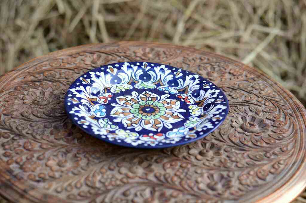 Blue Pottery Half Plate