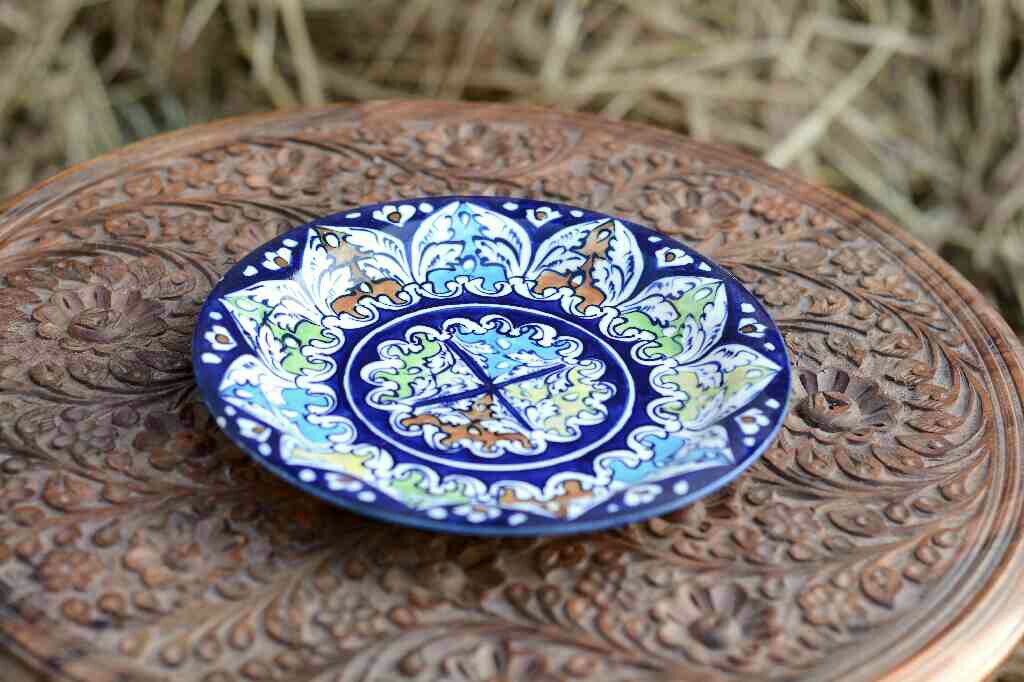 Blue Pottery Half Plate