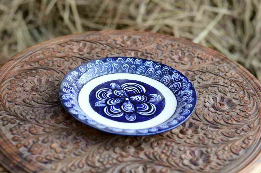 Blue Pottery Half Plate