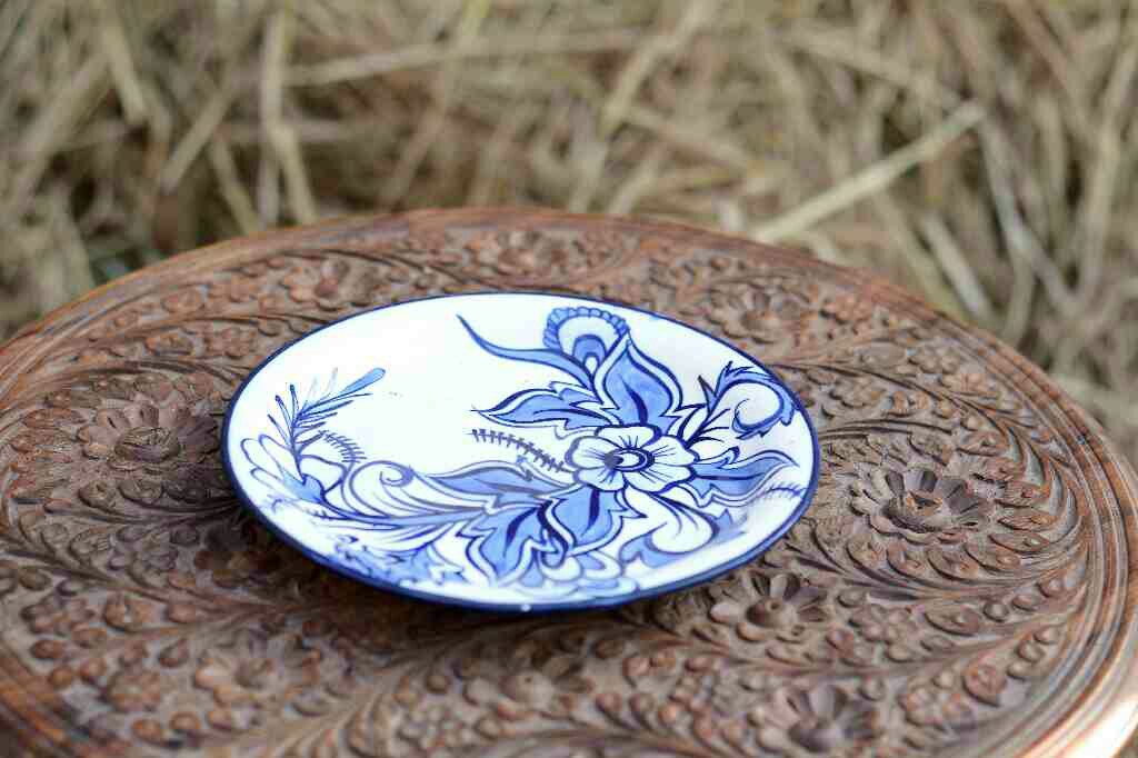 Blue Pottery Half Plate