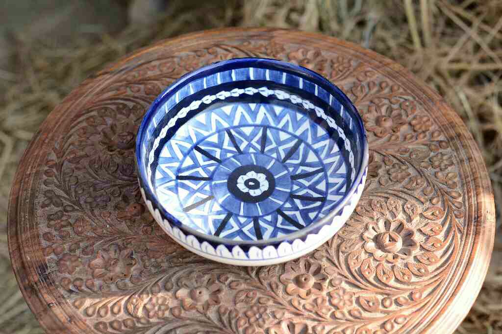 Blue Pottery Bowl