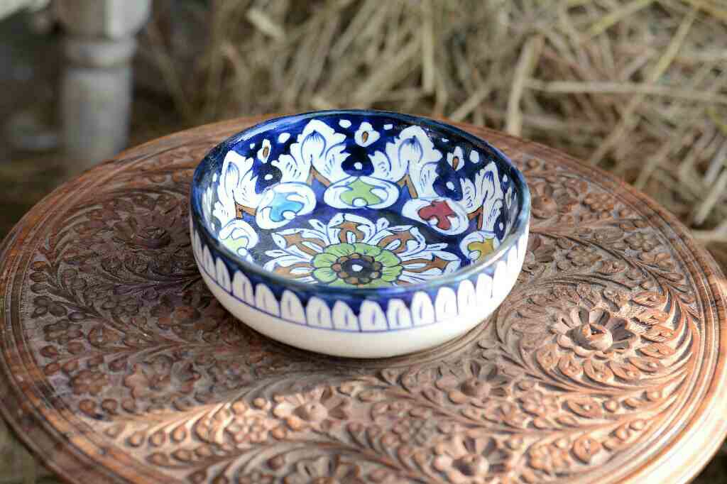 Blue Pottery Bowl