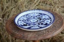 Blue Pottery Pizza Tray
