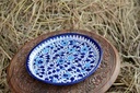 Blue Pottery Pizza Tray