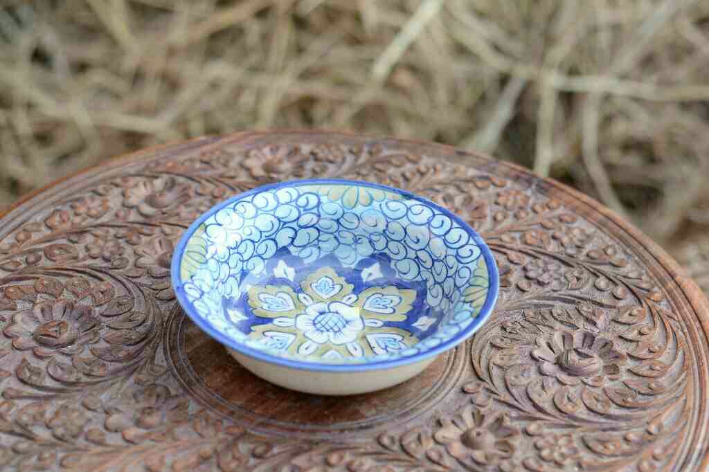 Blue Pottery Bowl