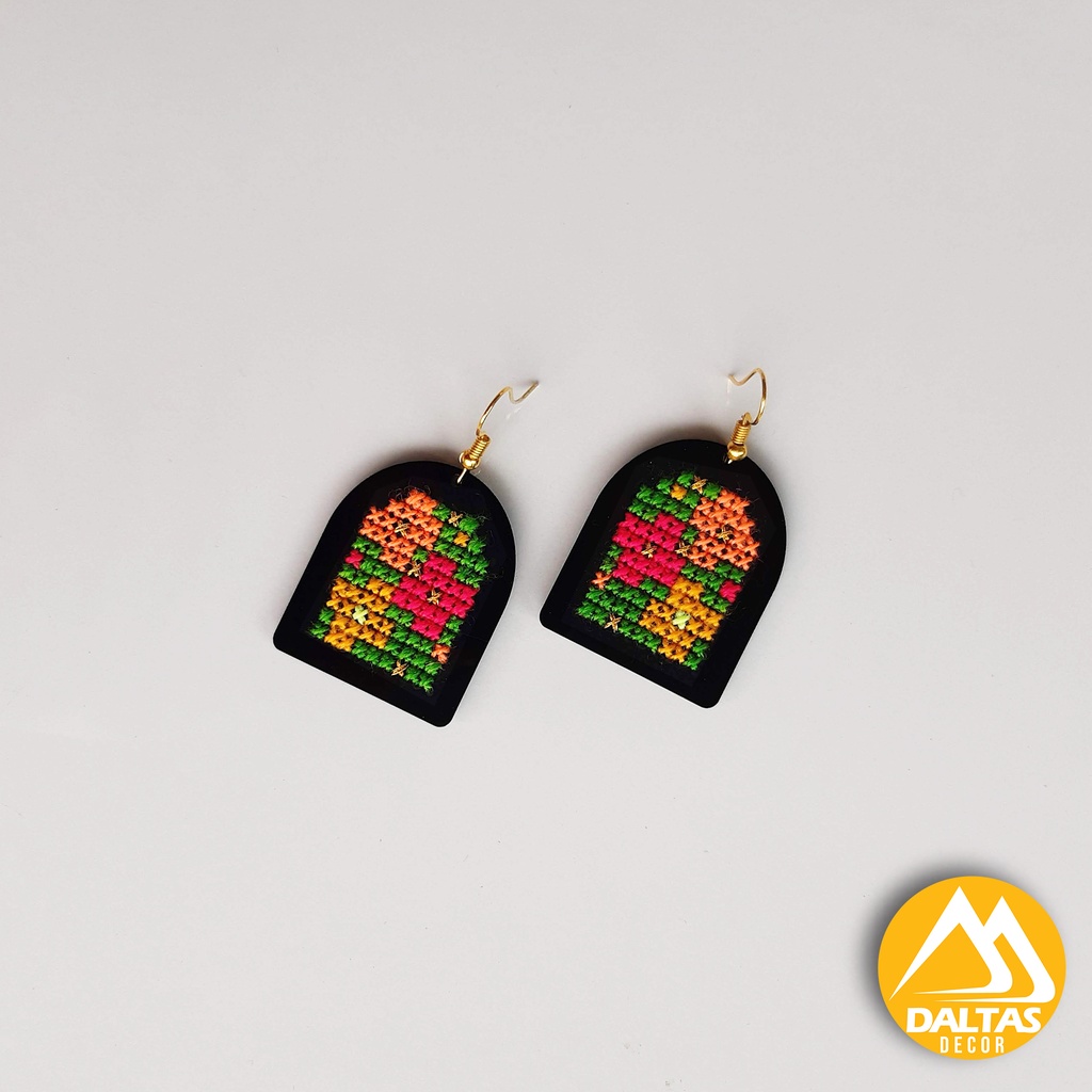 Earrings Embroidered