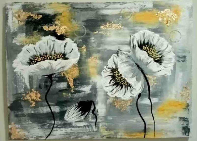 Abstract Flower Painting