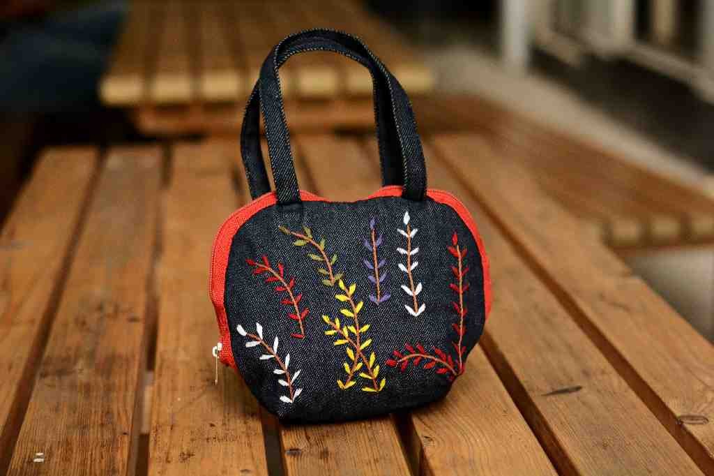 Hazara Phulkari Embroidered Handbag
