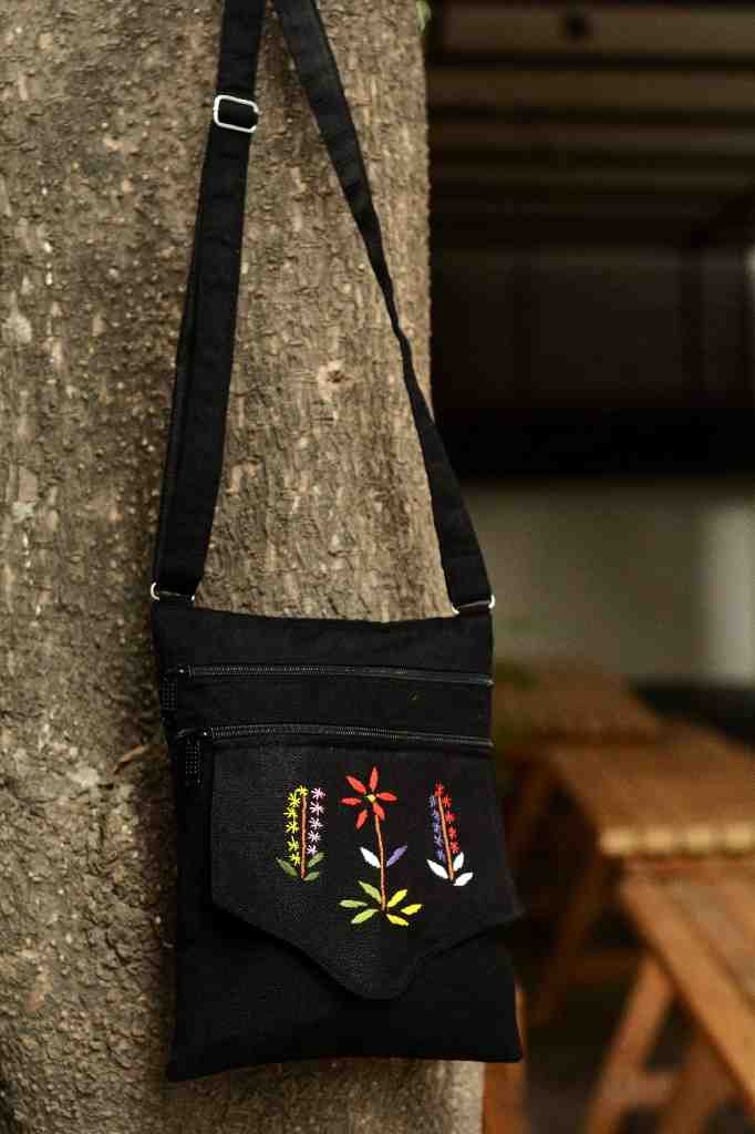 Hazara Phulkari Embroidered Handbag