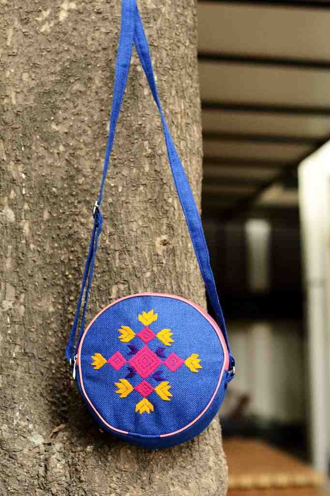 Hazara Phulkari Embroidered Handbag