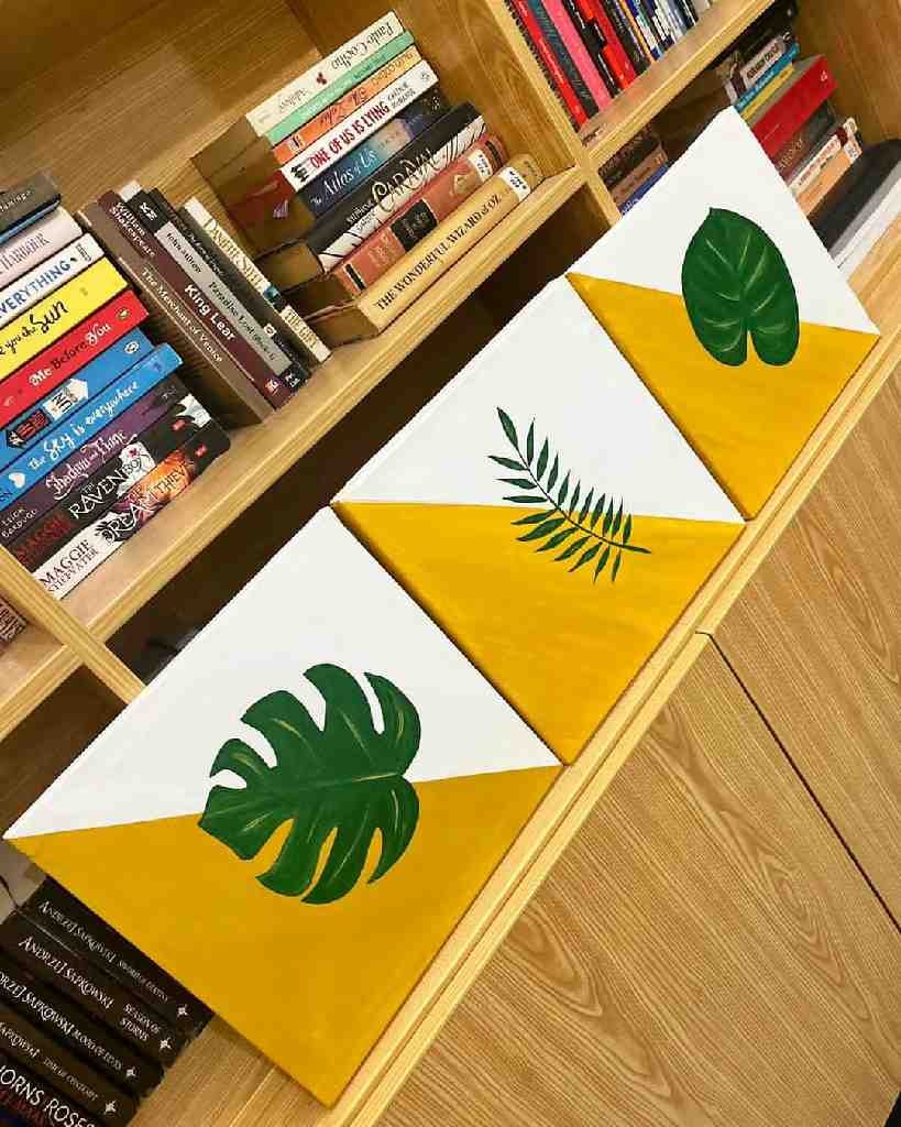 Tropical Leaf Painting (Set of 3)