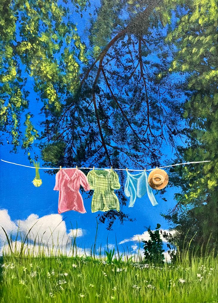 Acrylic Painting on Canvas Sheet